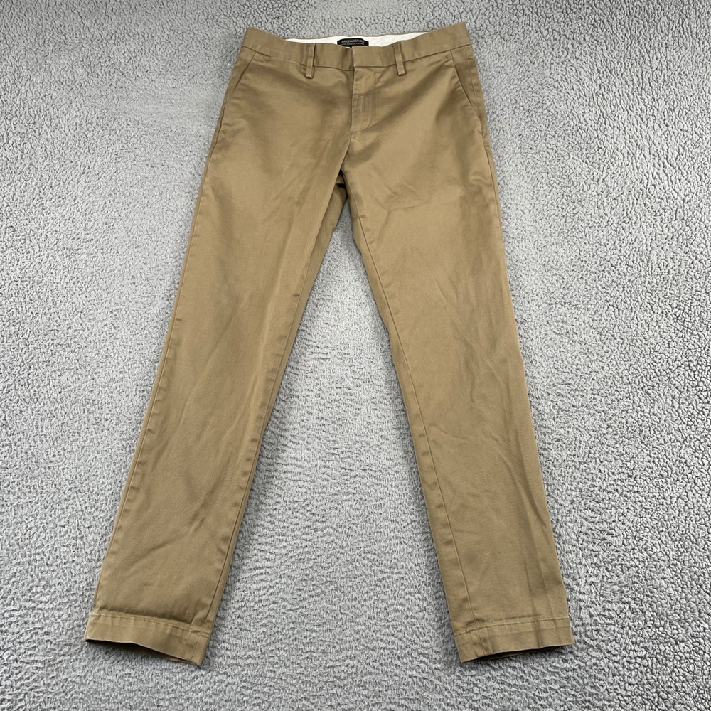 Banana Republic Chinos Mens 30x32 Brown Mason Athletic Tapered Rapid Movement